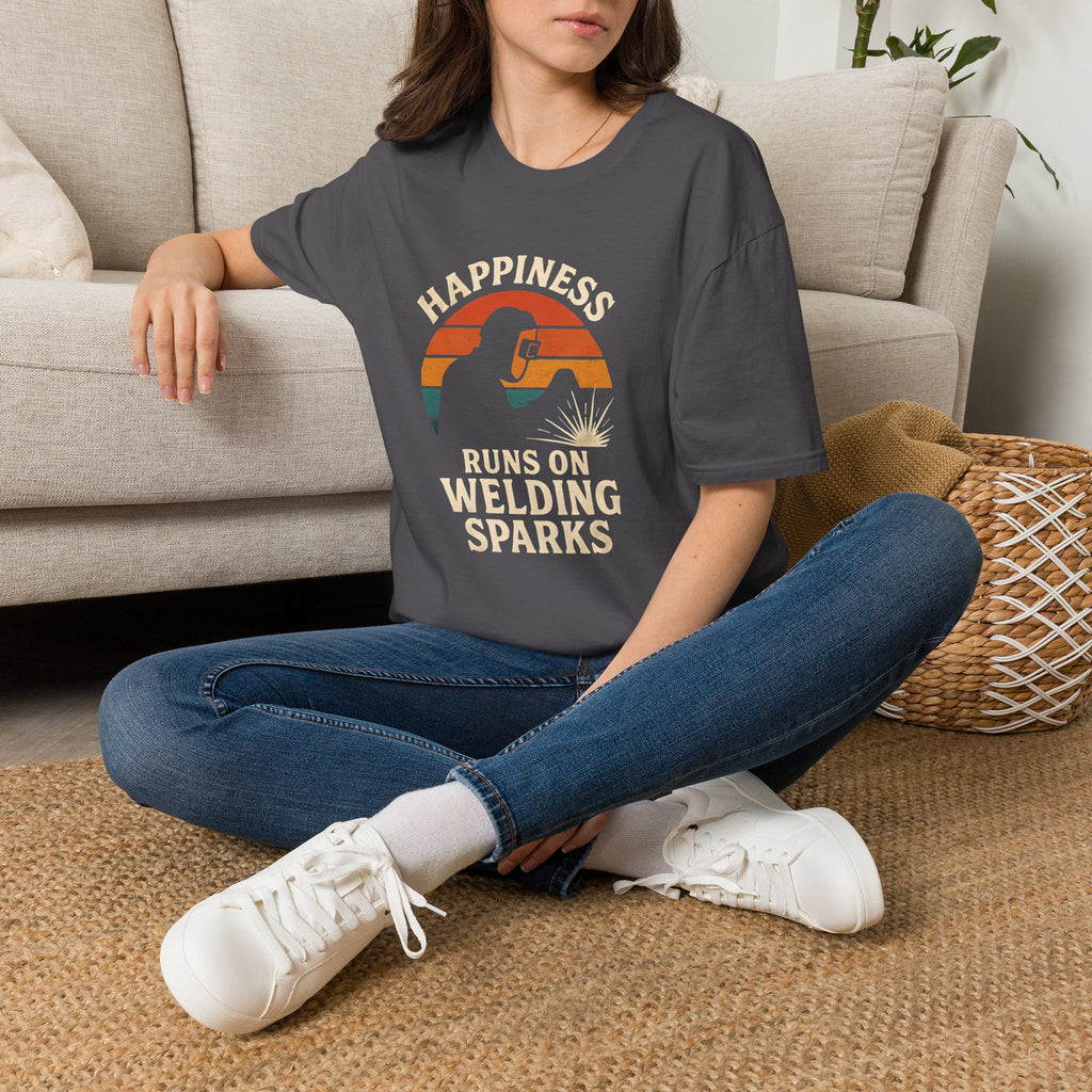 Happiness Runs on Welding T-Shirt