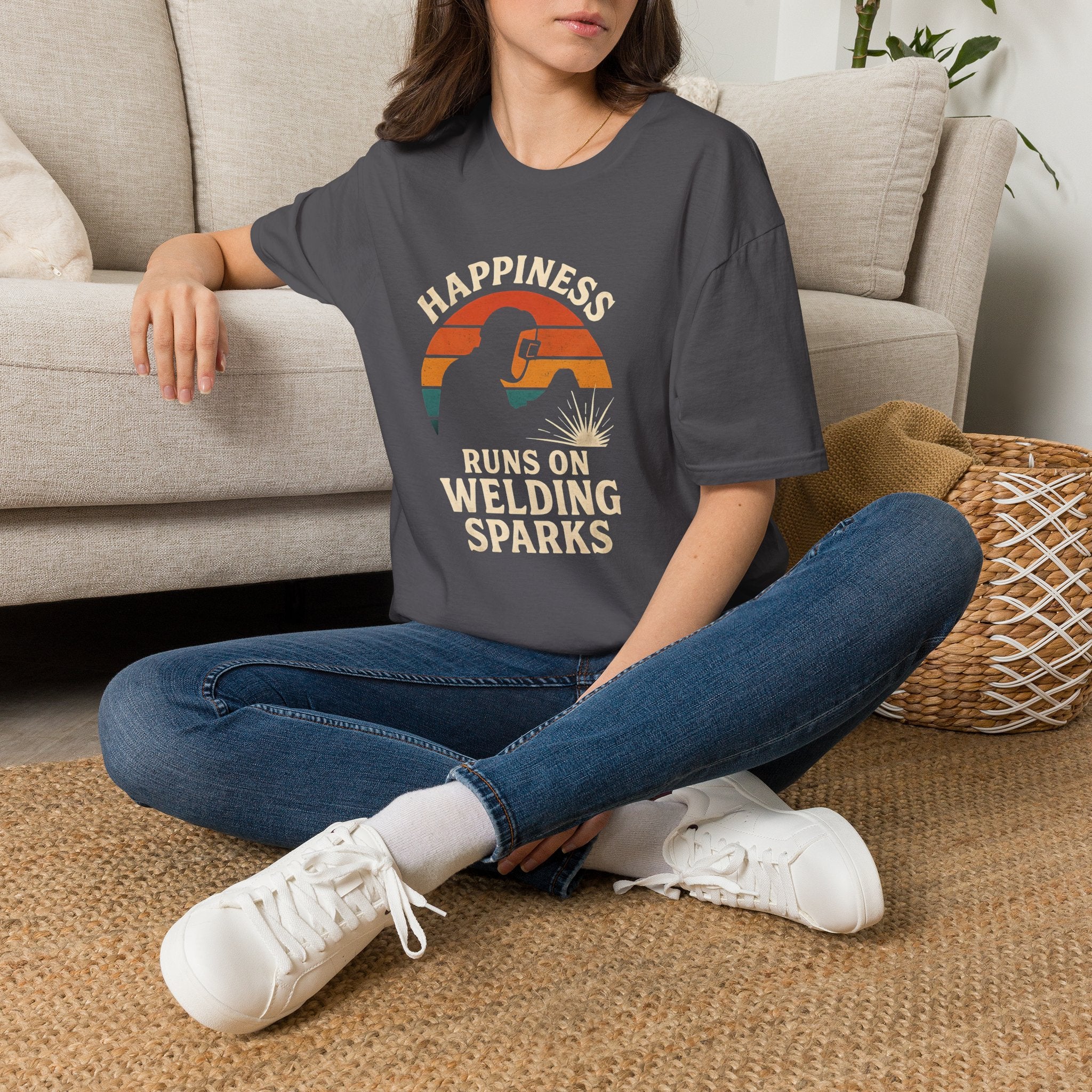 Happiness Runs on Welding T-Shirt