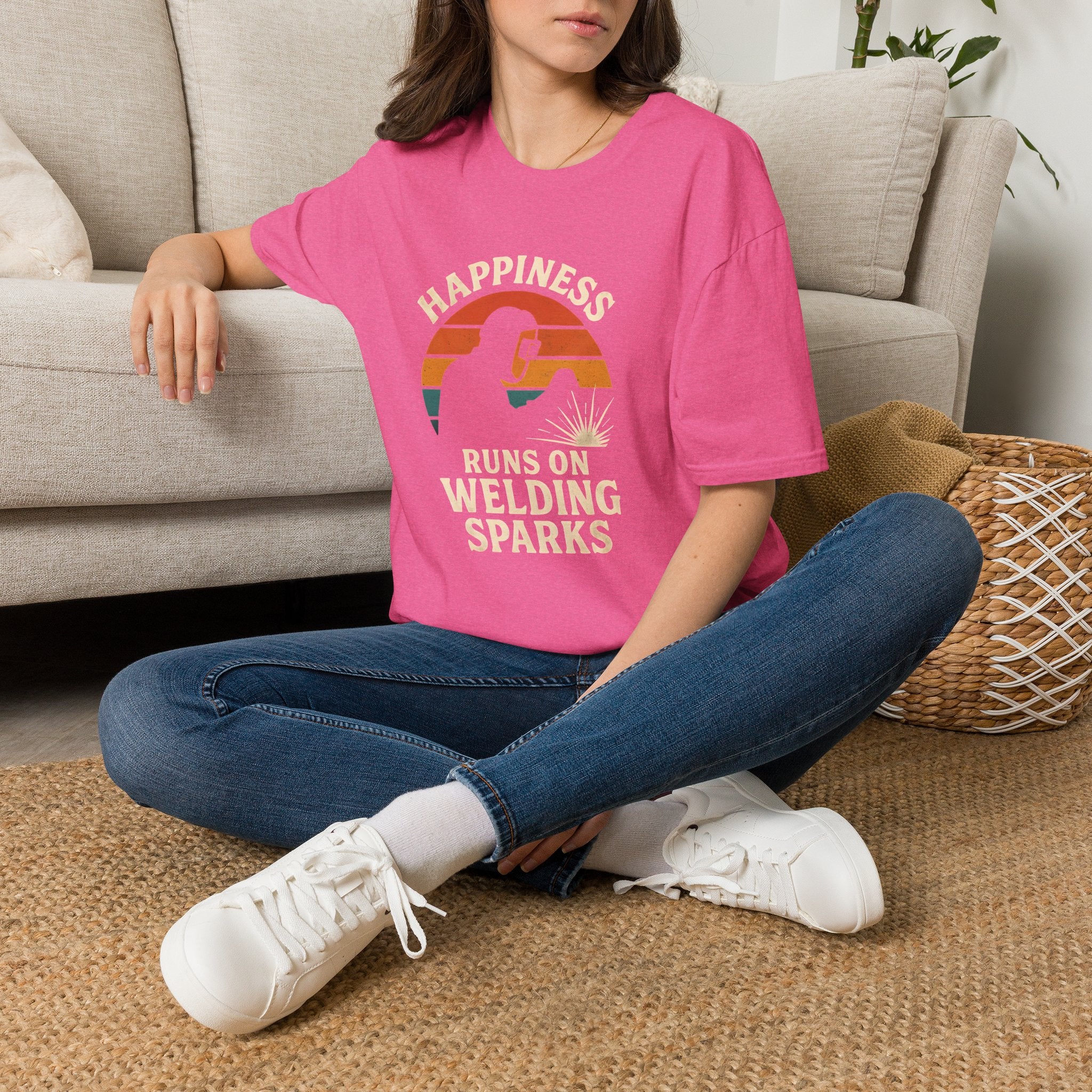 Happiness Runs on Welding T-Shirt