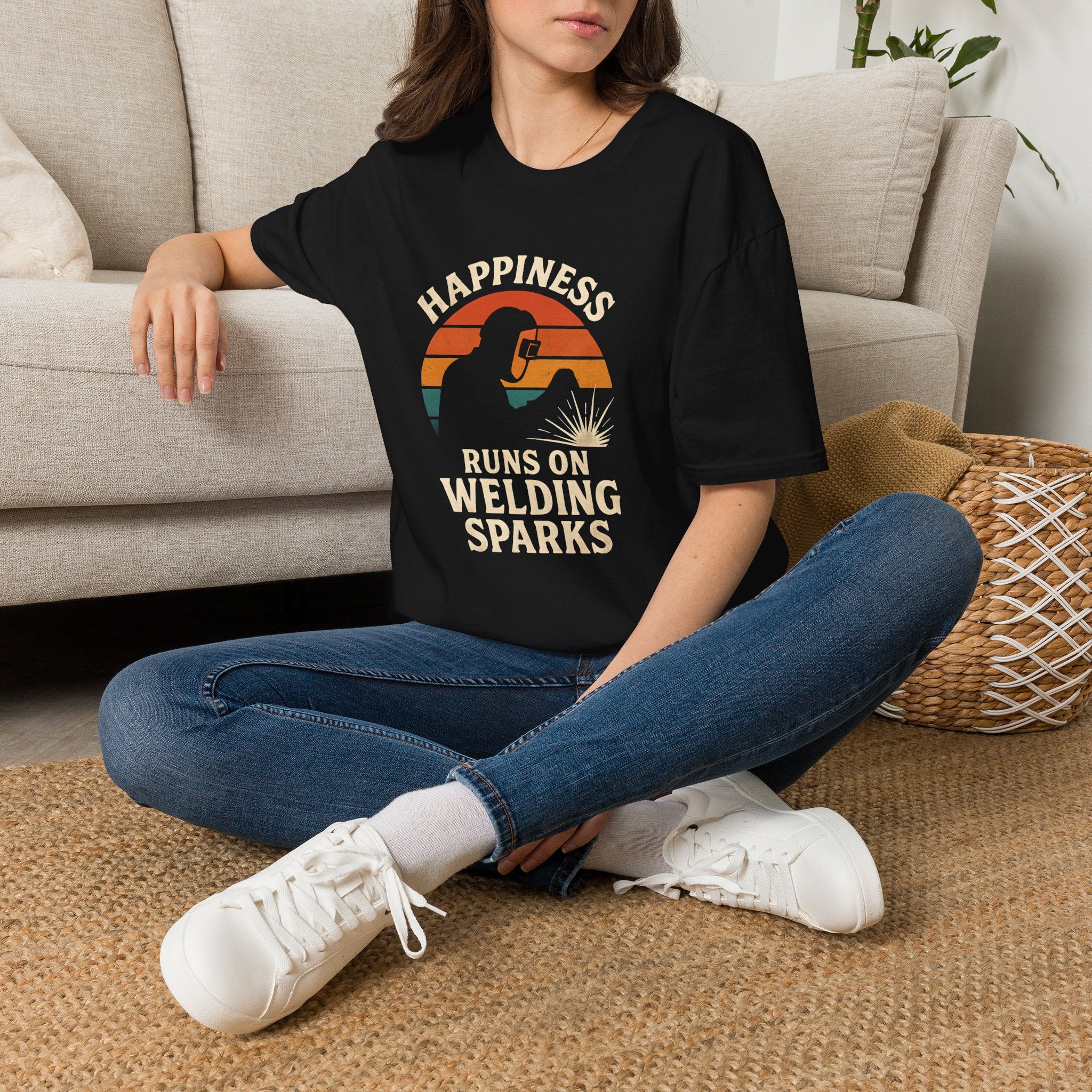 Happiness Runs on Welding T-Shirt