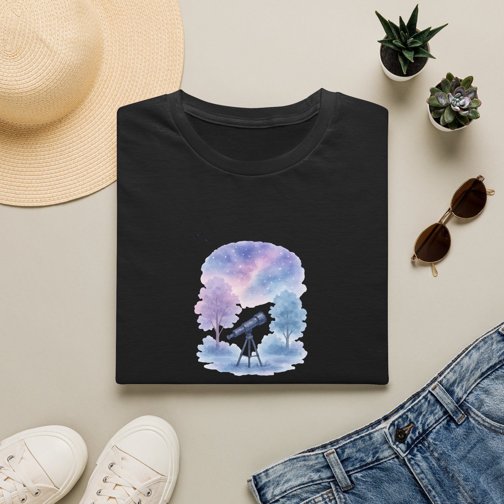 Starry Night Telescope T-Shirt