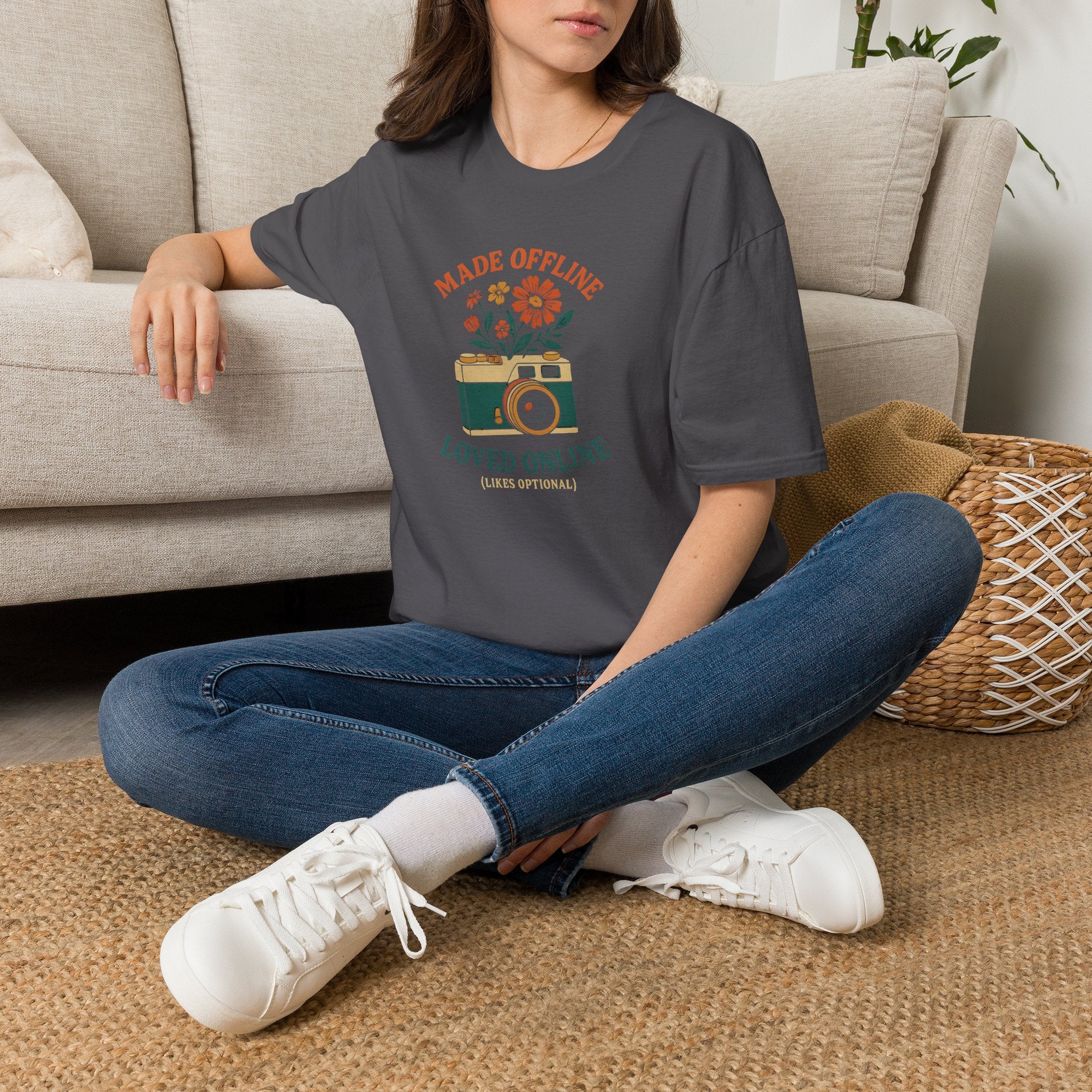 Camera with Flowers T-Shirt