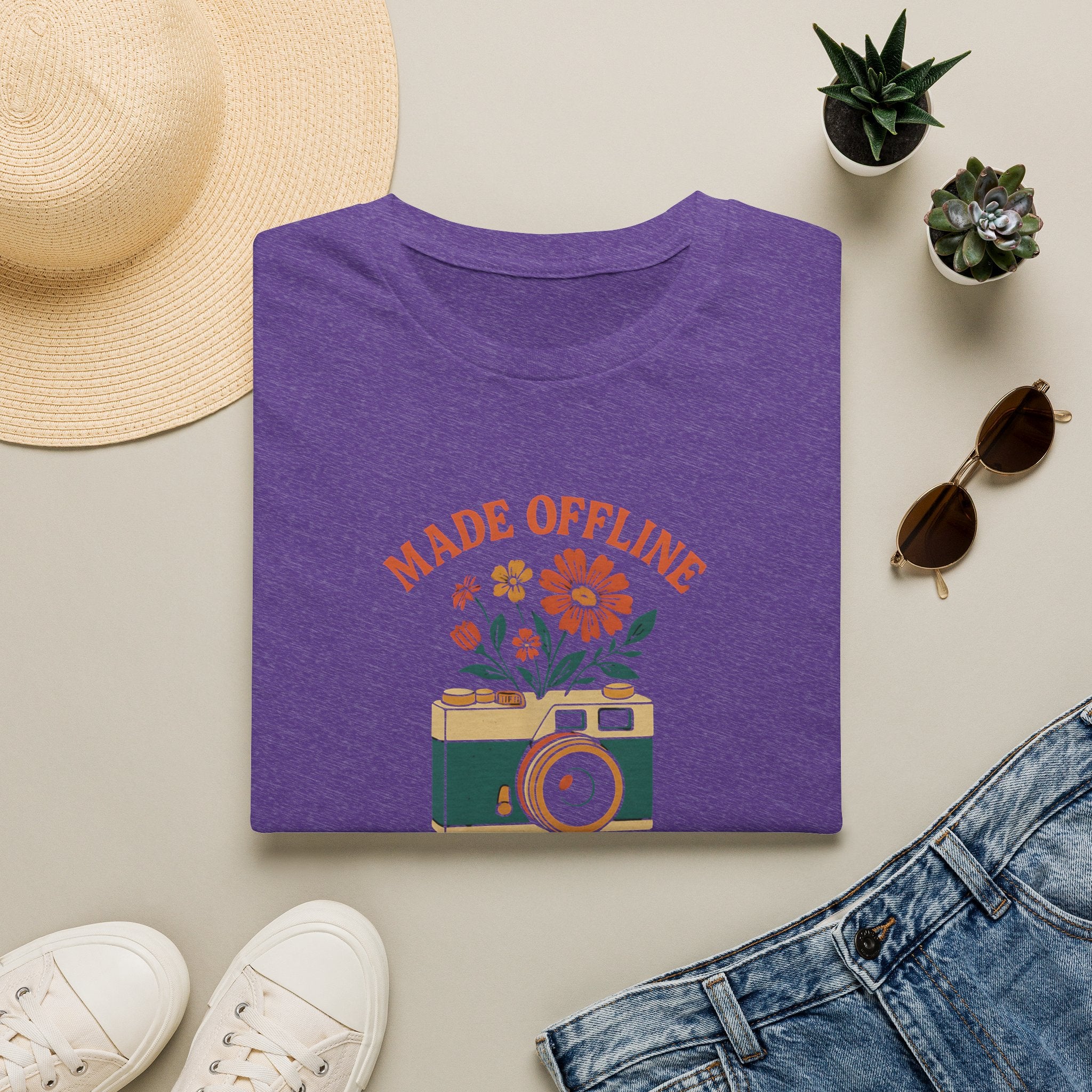 Camera with Flowers T-Shirt