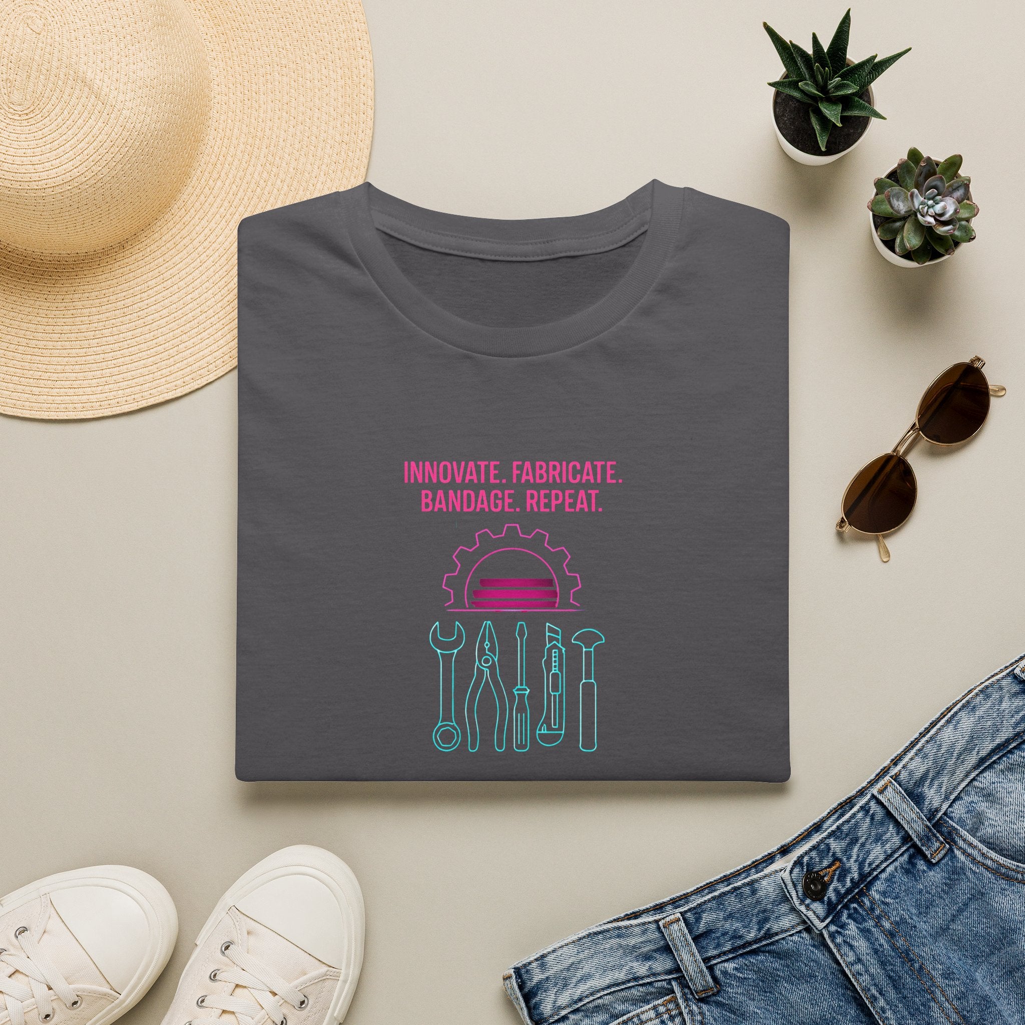 Innovate Fabricate Bandage Repeat T-Shirt