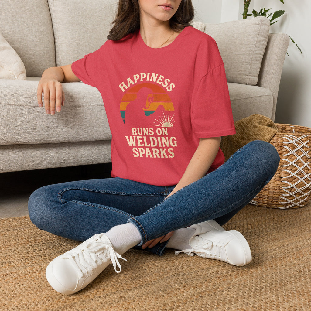 Happiness Runs on Welding T-Shirt