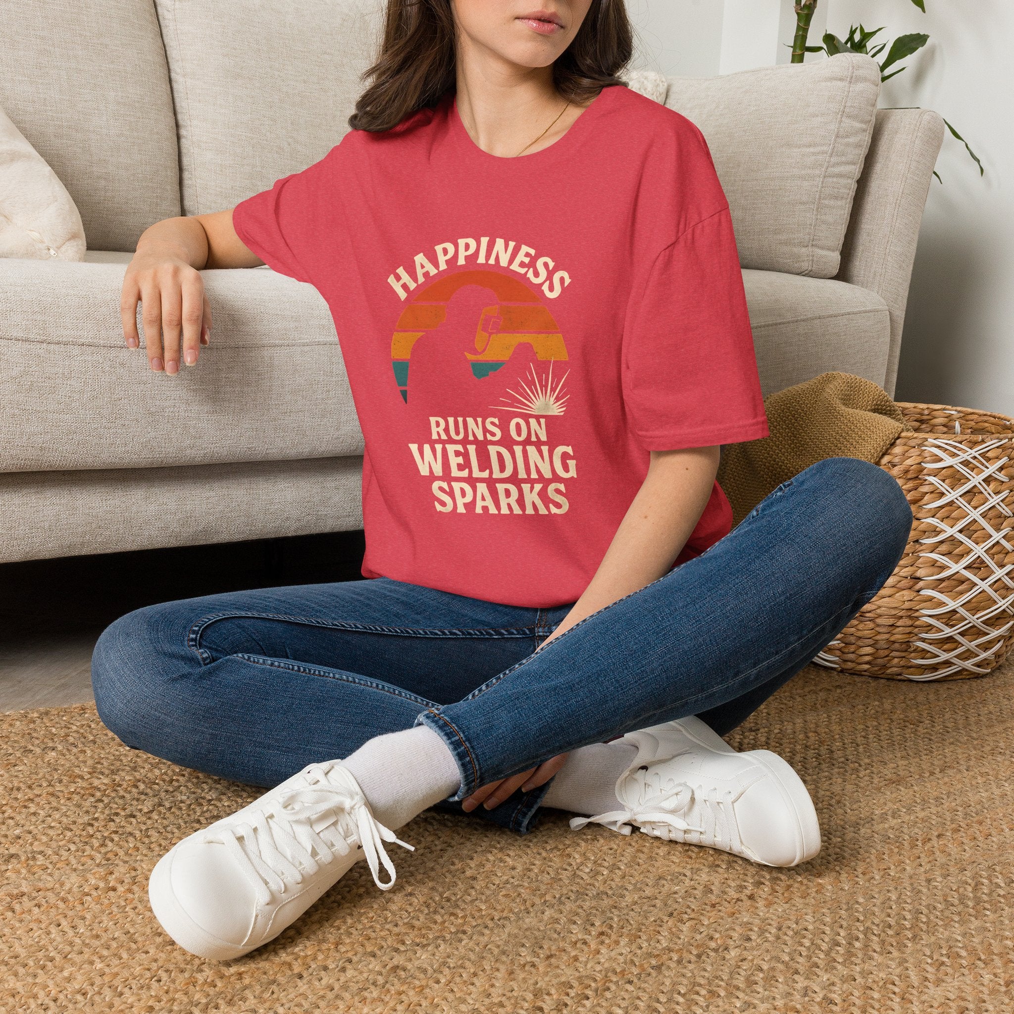 Happiness Runs on Welding T-Shirt