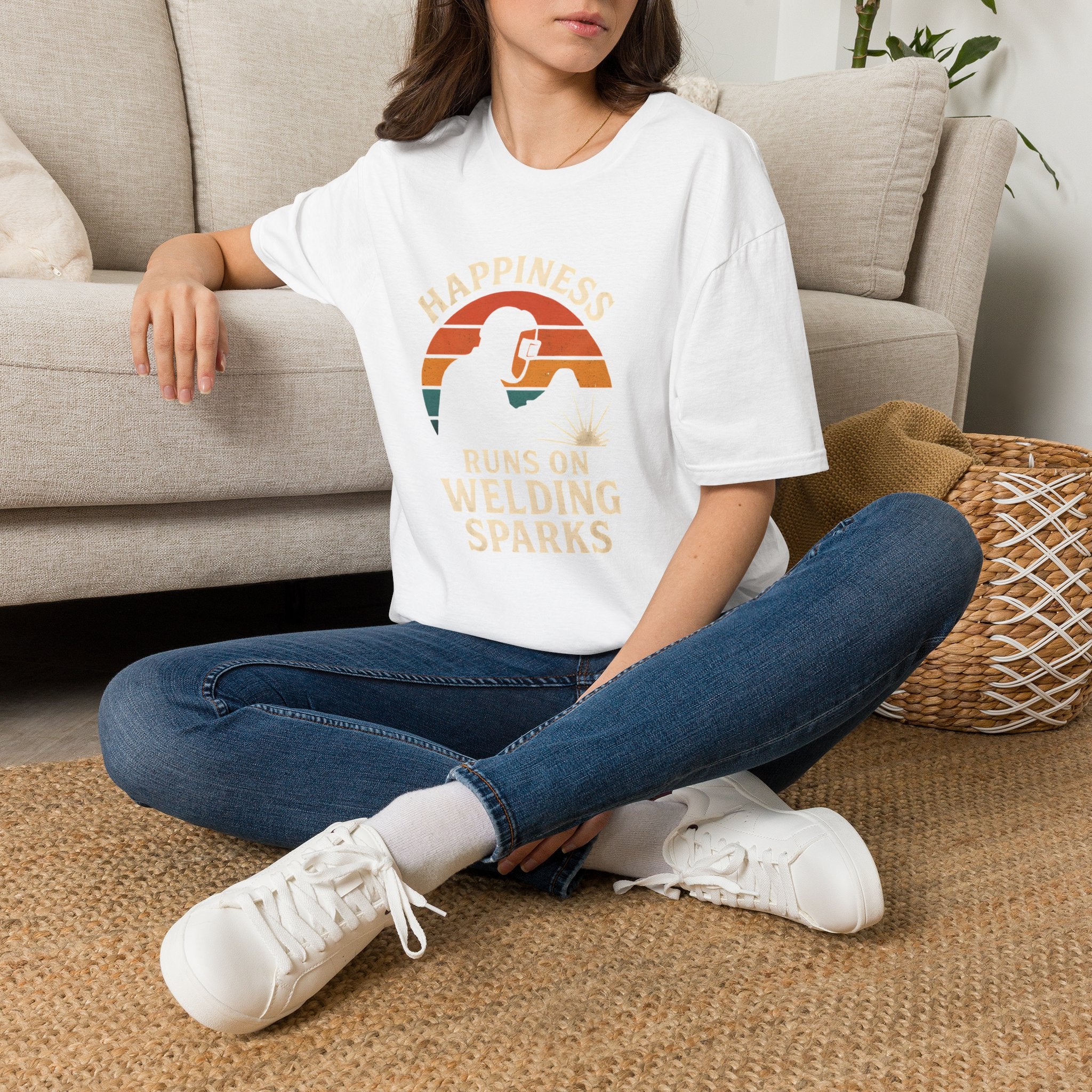Happiness Runs on Welding T-Shirt