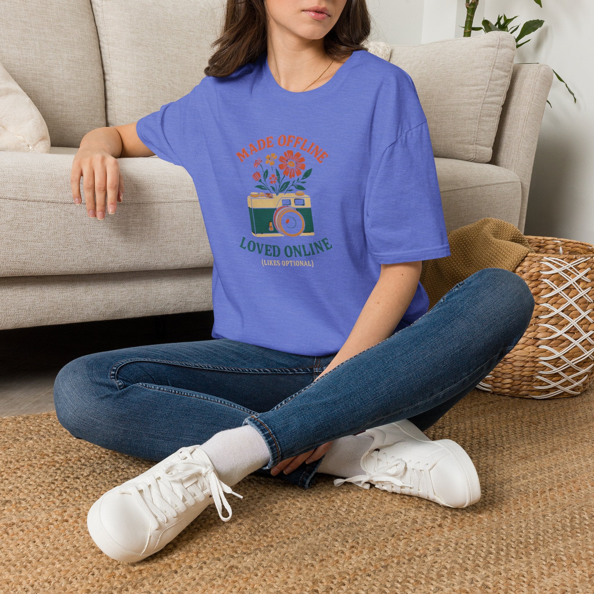 Camera with Flowers T-Shirt