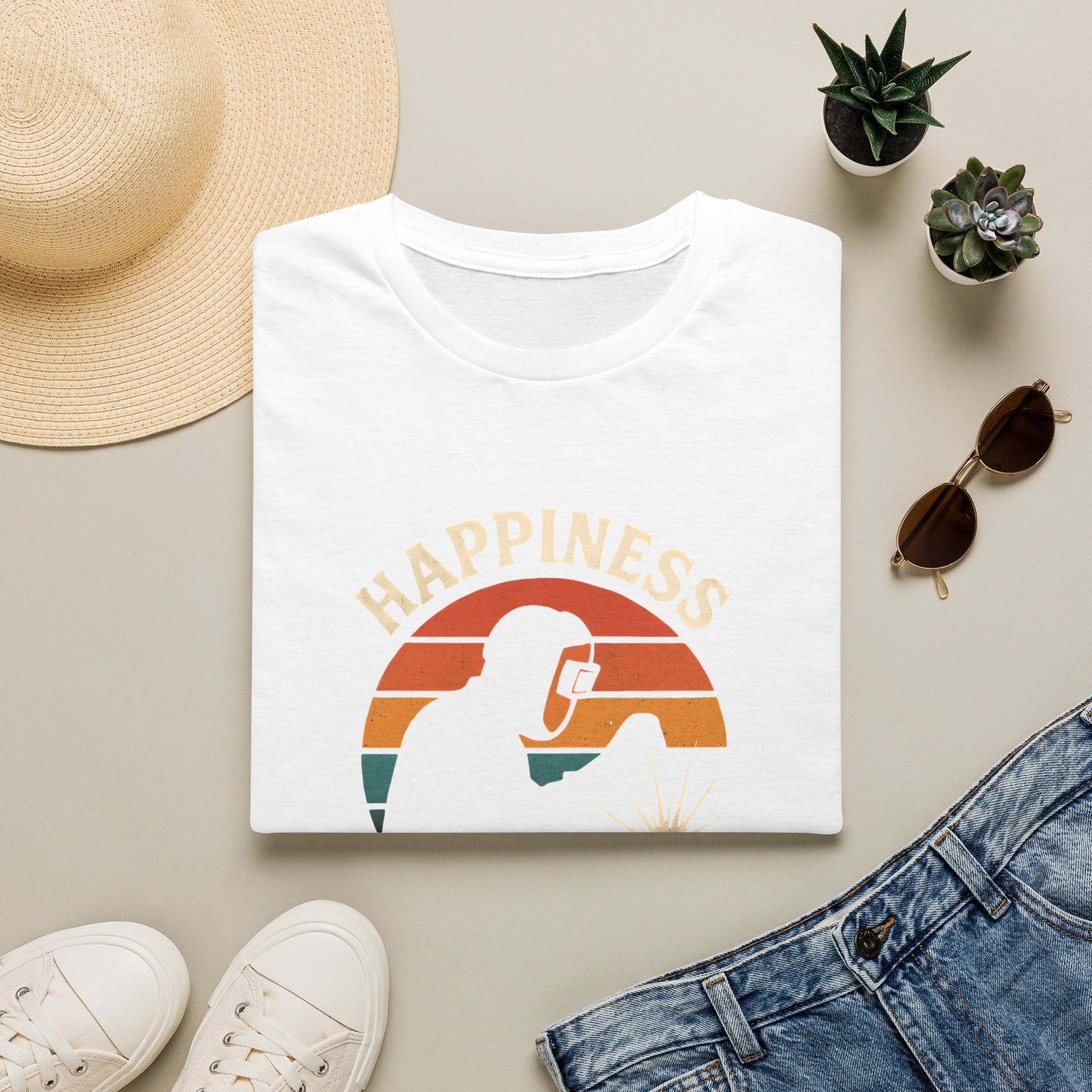 Happiness Runs on Welding T-Shirt