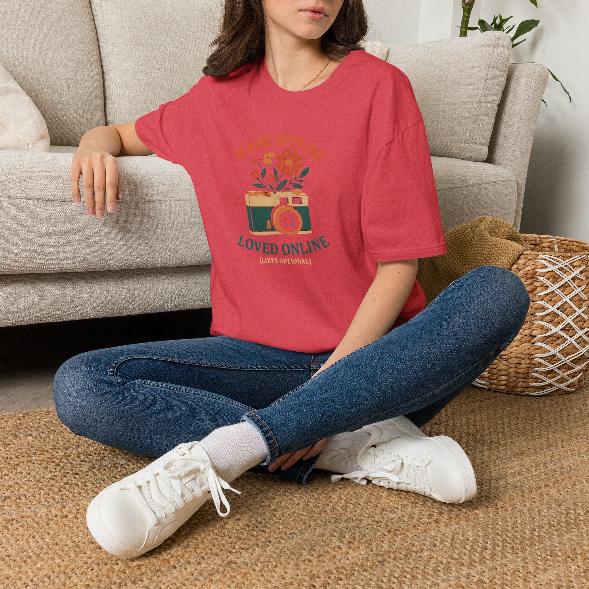 Camera with Flowers T-Shirt