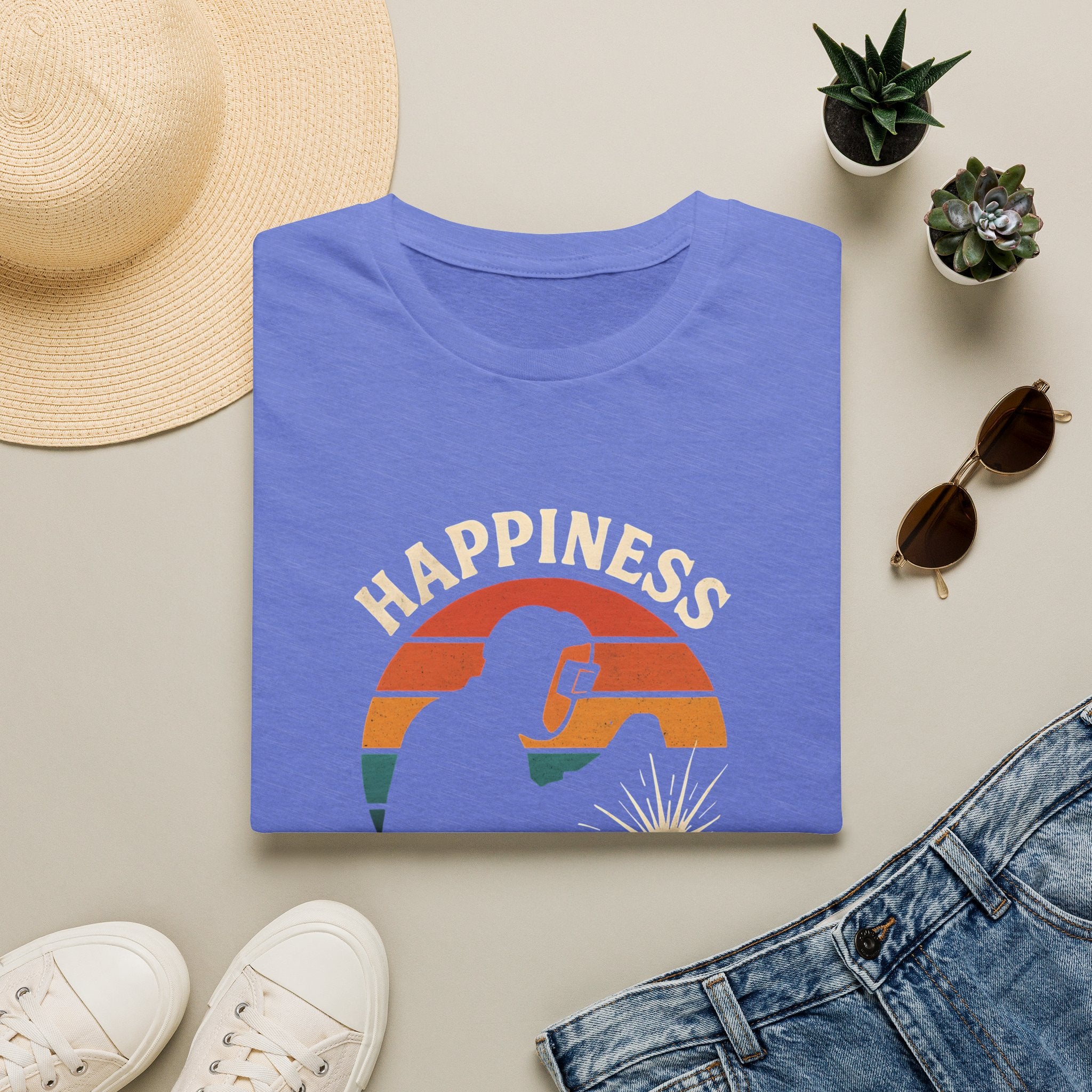 Happiness Runs on Welding T-Shirt